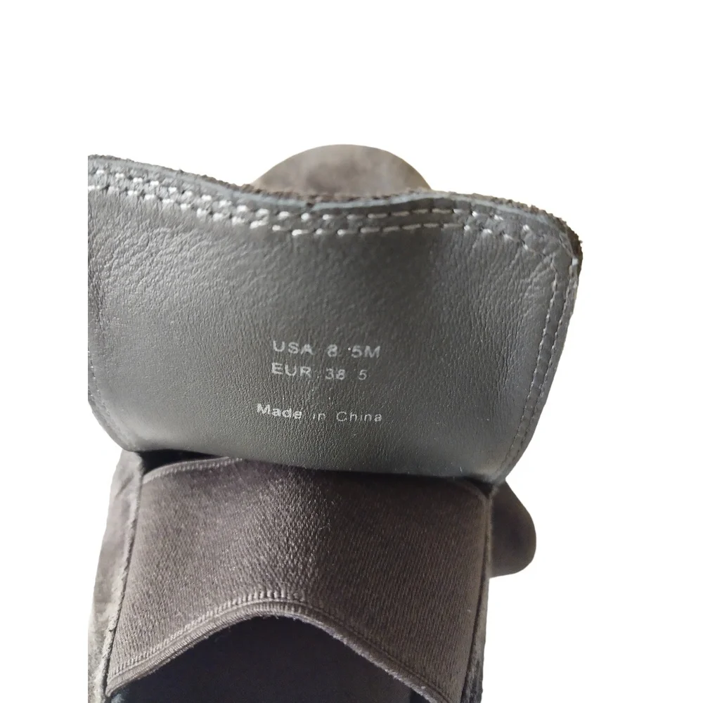 VINCE Kirkland Sneakers Pewter Slip-on Platform Elastic‎ Goring Rubber Sole 8.5